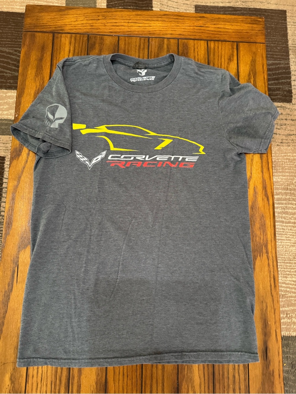 Corvette Racing Men's Gray Graphic T‑Shirt